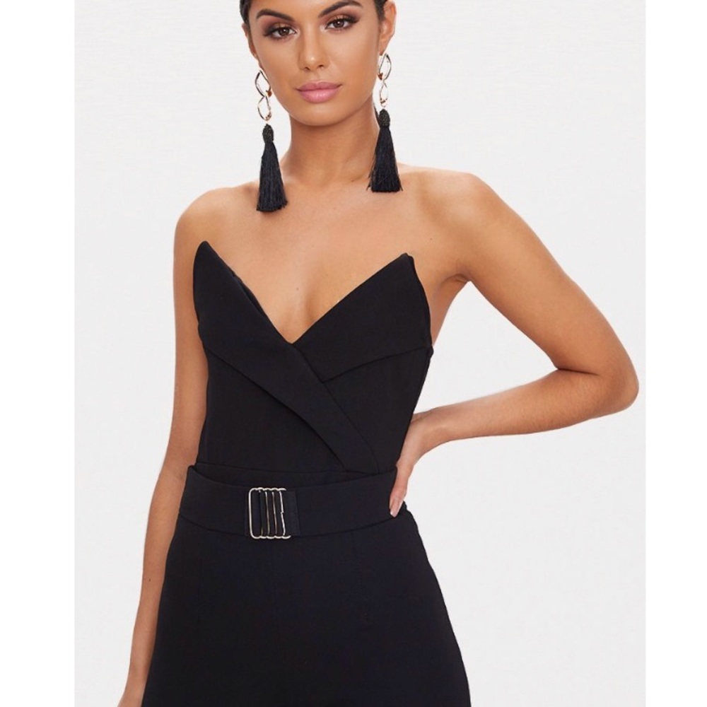 Black tux detail bodysuit size small